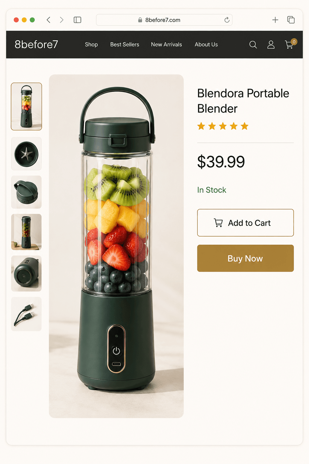 Amazon product listing
